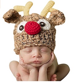 Cute Christmas Baby Reindeer Hat