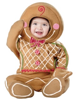 Cute Christmas Baby Gingerbread man costume