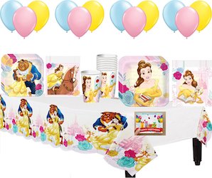 Beauty and the Beast party decorations balloons - party bundle